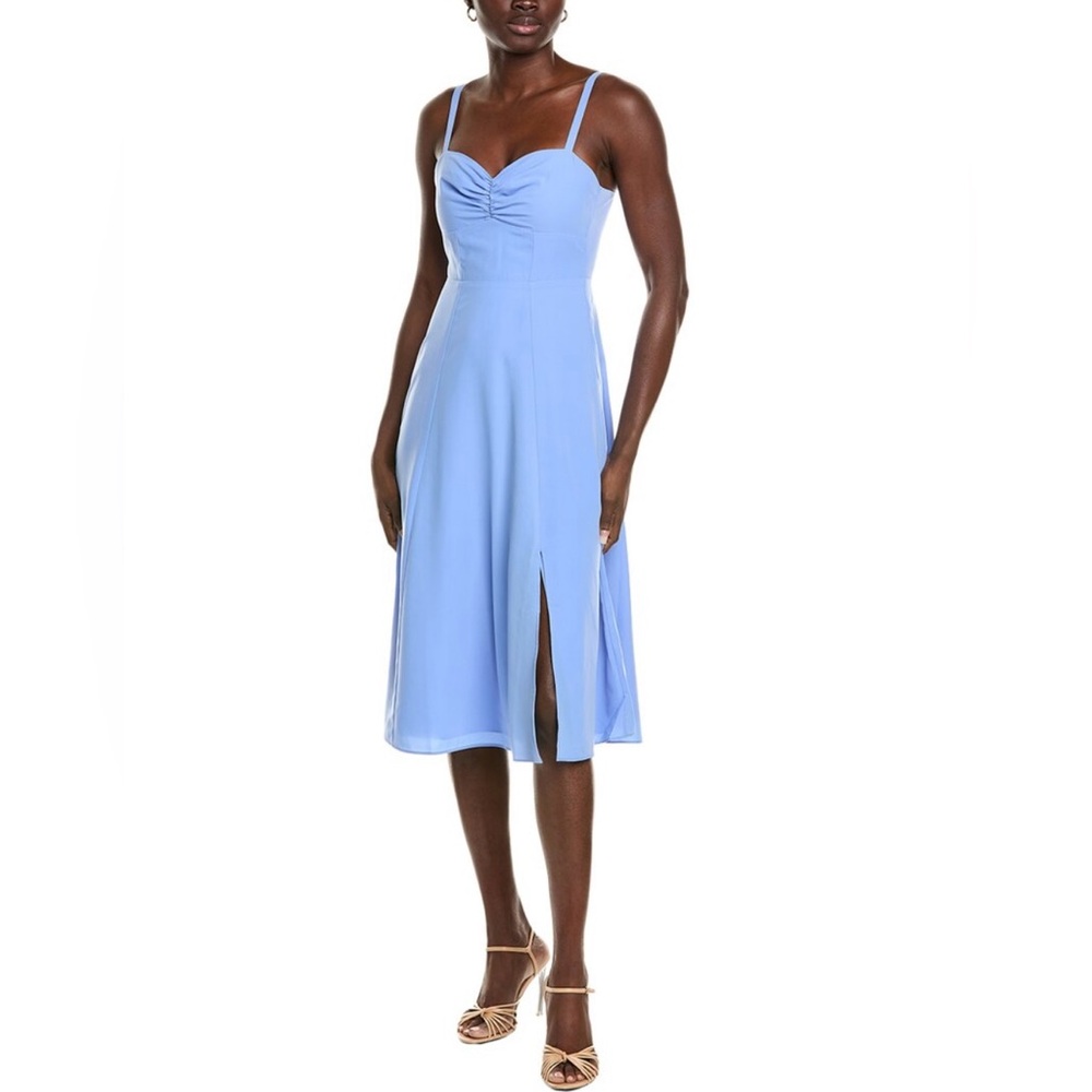 Rachel Parcell Elegant Blue Midi Dress